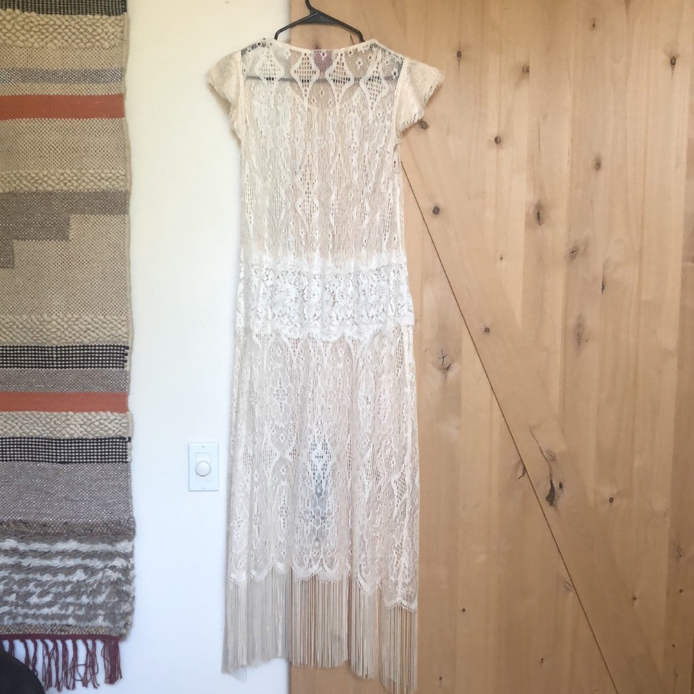 Free People Ivory (Off White) Lace Dress - Picture 11 of 15